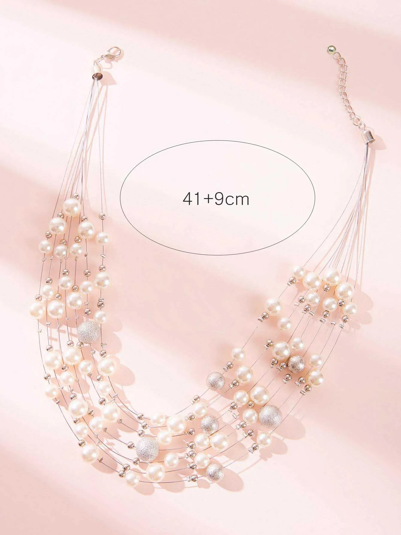 1pc Pearl Decor Layered Necklace for Women Jewelry for Women Gift for Her