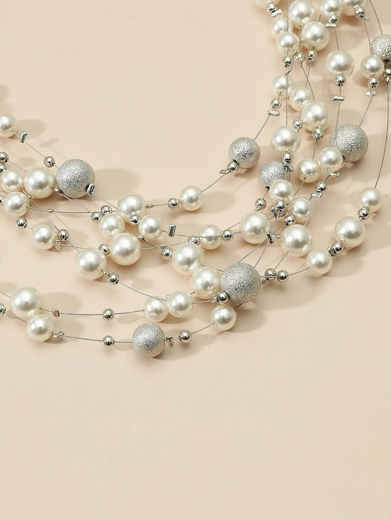 1pc Pearl Decor Layered Necklace for Women Jewelry for Women Gift for Her