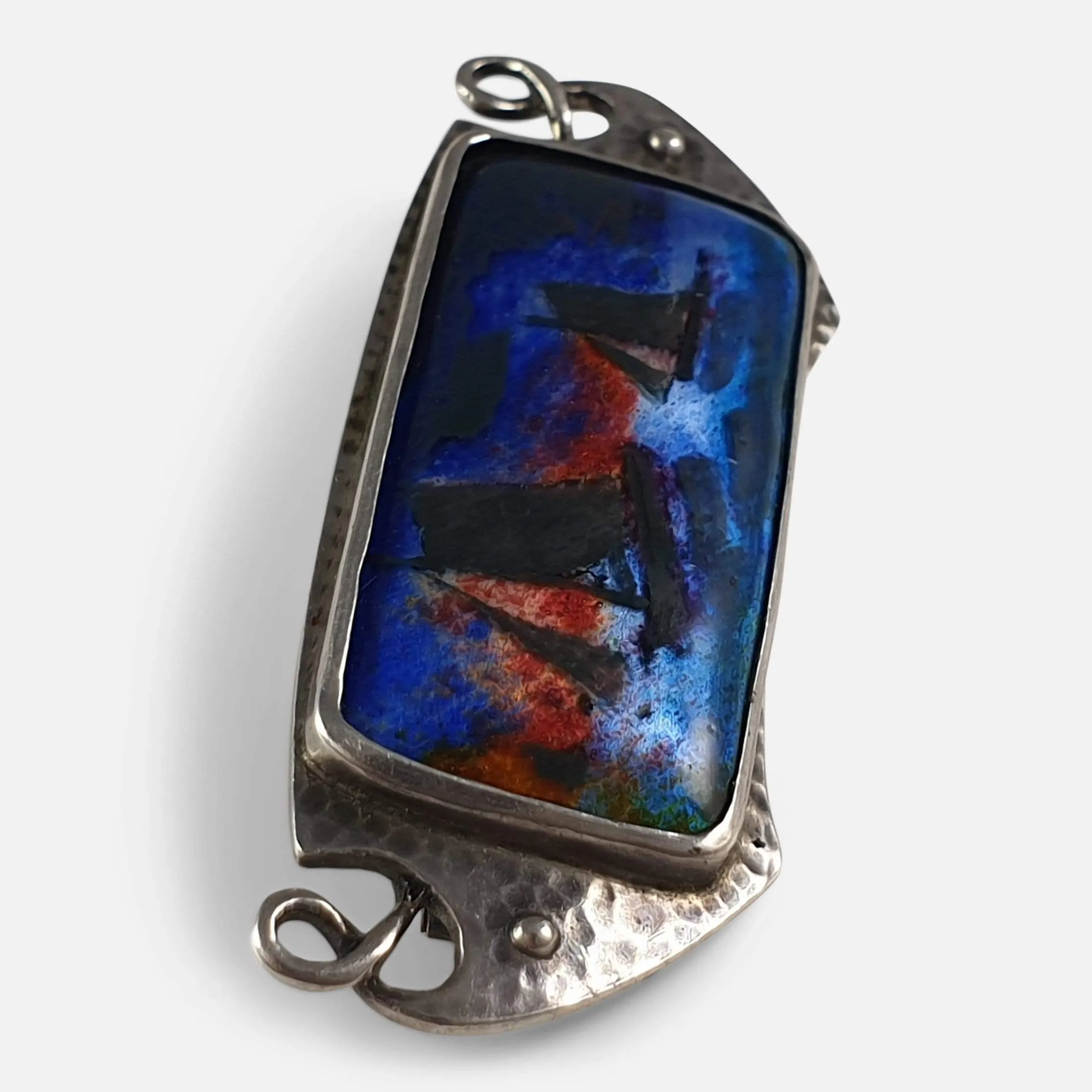 Arts and Crafts Silver and Enamel Brooch - Murrle Bennett & Co