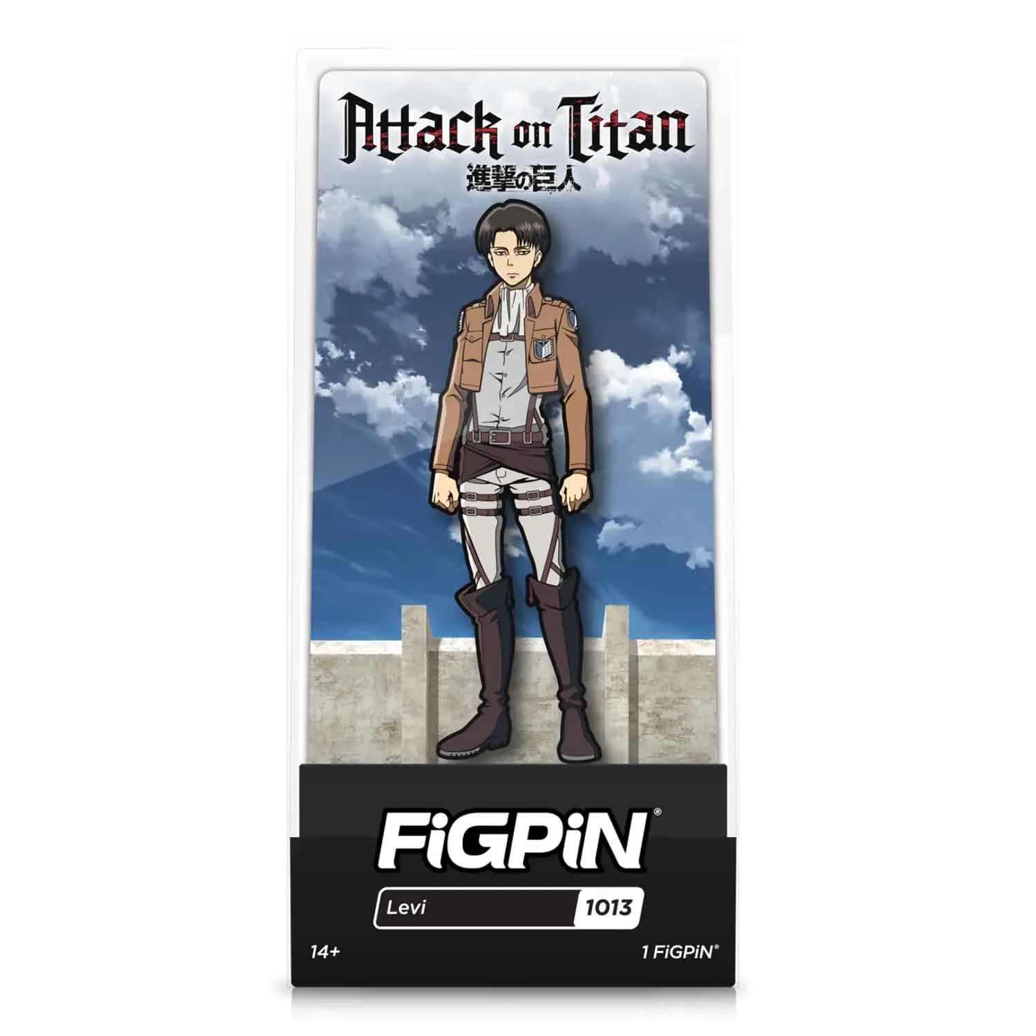Attack On Titan Levi FiGPiN #1013 Anime Enamel Pin