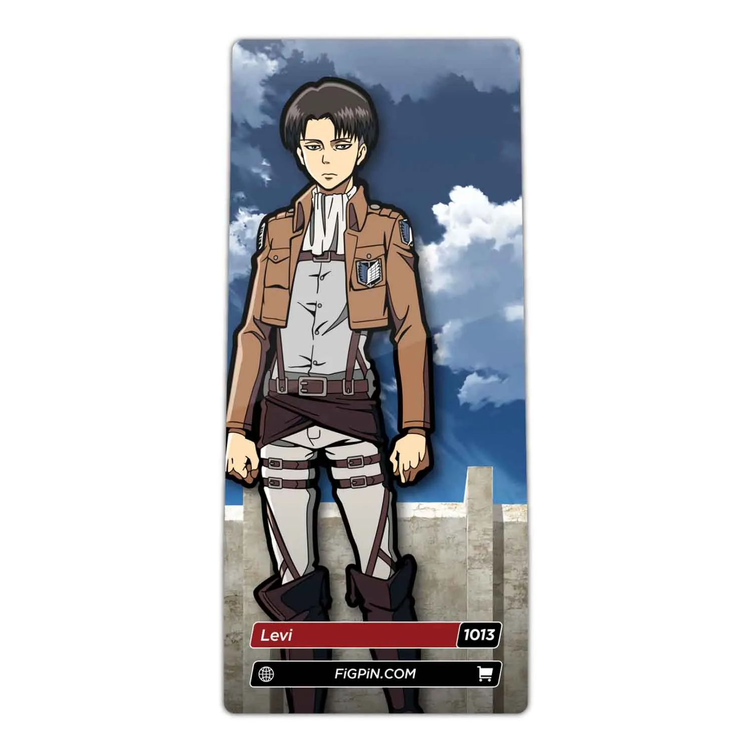 Attack On Titan Levi FiGPiN #1013 Anime Enamel Pin
