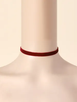 Burgundy Solid Choker Necklace for Women Jewelry for Women Necklace Accessories