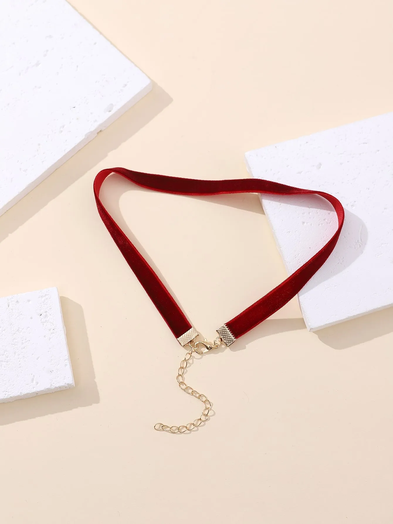 Burgundy Solid Choker Necklace for Women Jewelry for Women Necklace Accessories