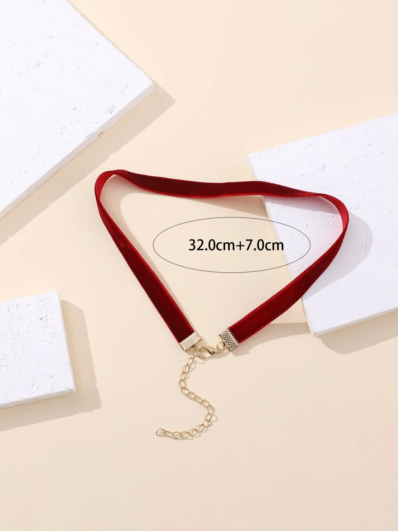 Burgundy Solid Choker Necklace for Women Jewelry for Women Necklace Accessories