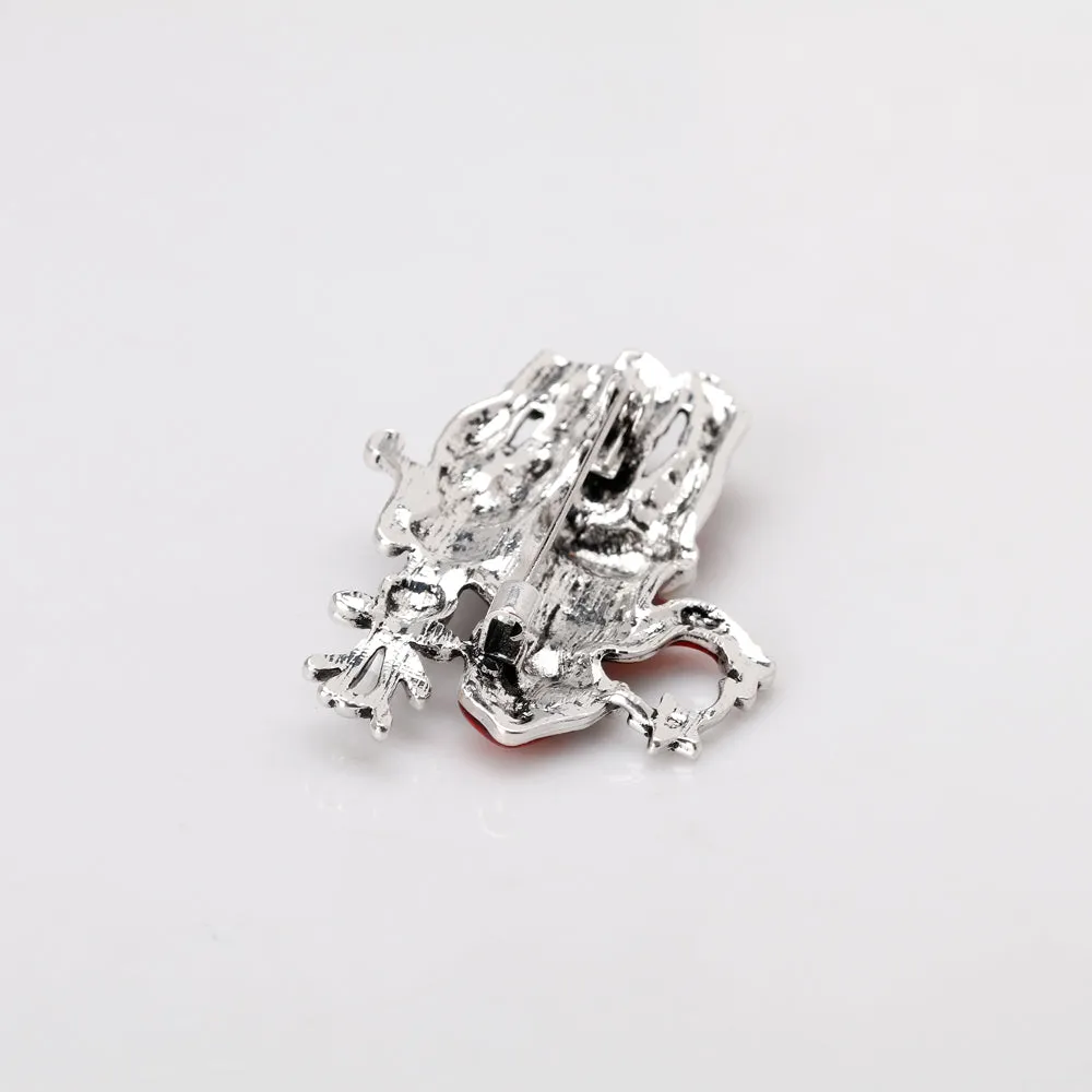 Christmas deer and Santa brooches, fashionable accessories, Christmas brooches, perfect gifts for women at Christmas