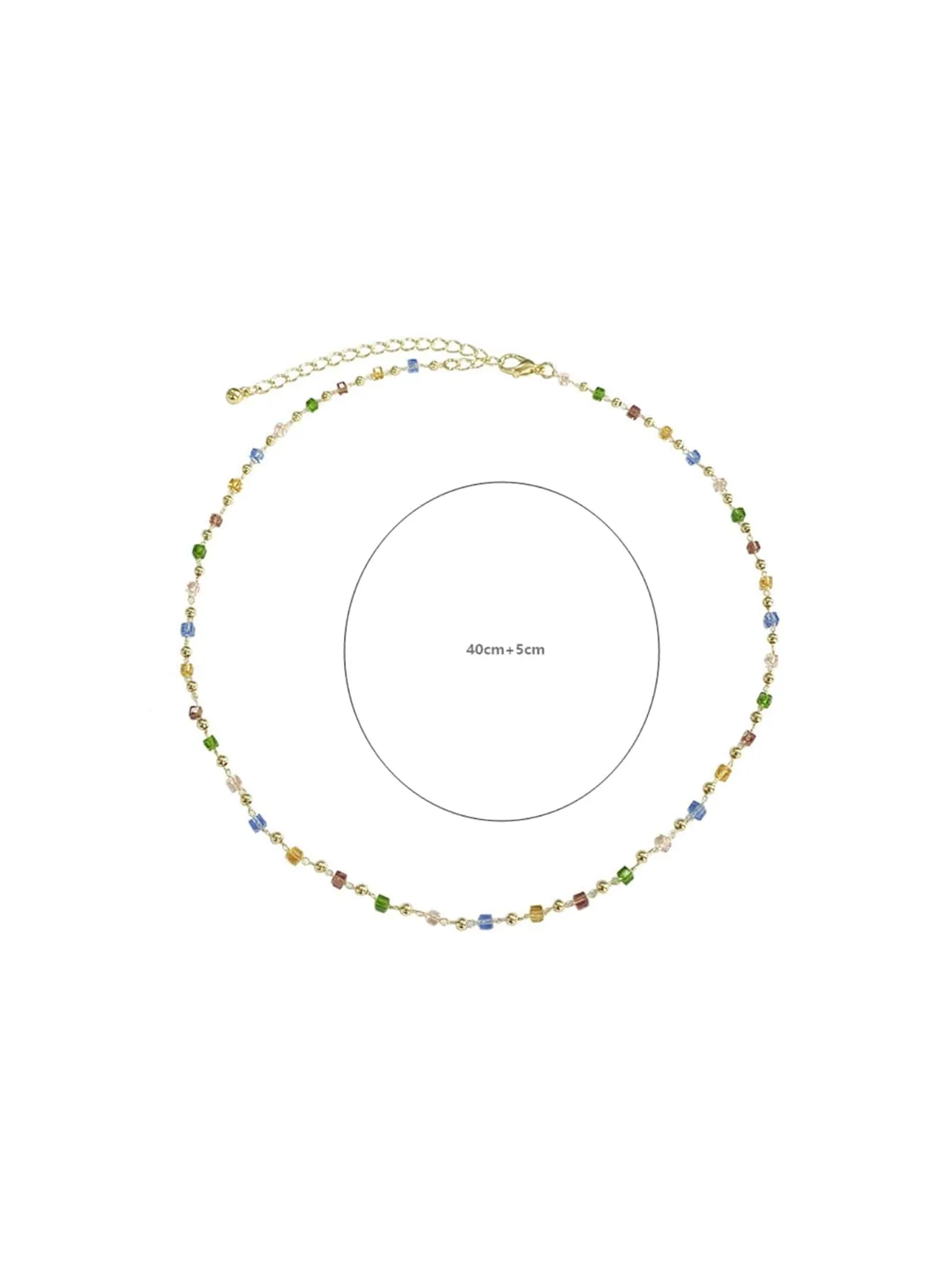Colorful Bead Decor Necklace Dainty Necklace Novelty Necklace Creative Necklace