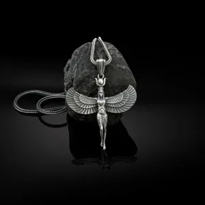 Egyptian Goddess Isis Choker Necklace Ancient Egypt God Collar Necklaces Fashion Neck Collars Silver Color Chains Souvenir Gift