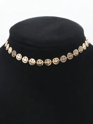 Expression Smily Face Decor Necklace for Women Girls Accessories Jewelry Gifts