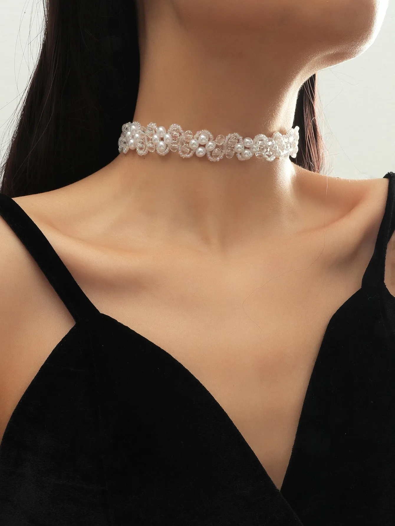 Faux Pearl Decor Choker for Women Jewelry for Women Necklace Accessories Gift