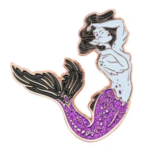 Glitter Mermaid Enamel Pin