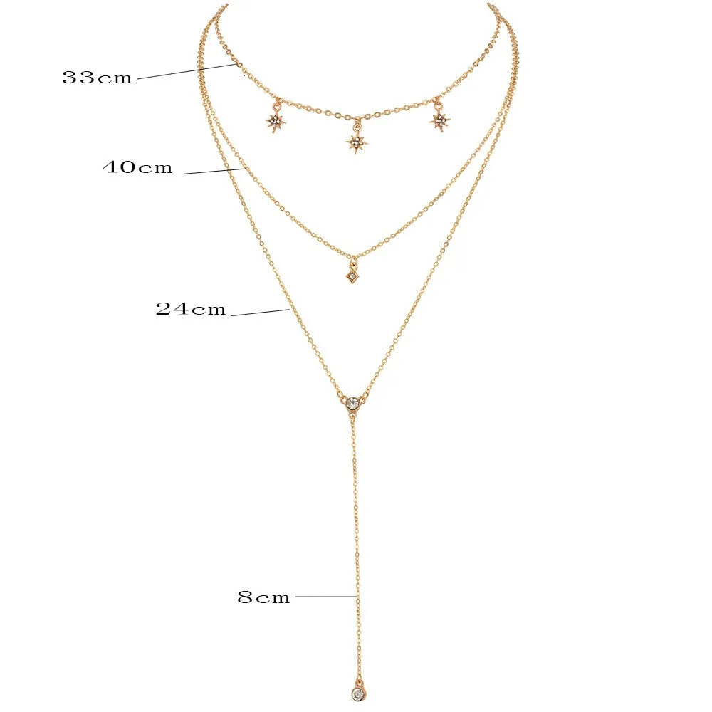 Gold color Choker Necklace for women Long Mary Tassel Pendant Chain Necklaces & Pendants Laces velvet chokers Fashion Jewelry