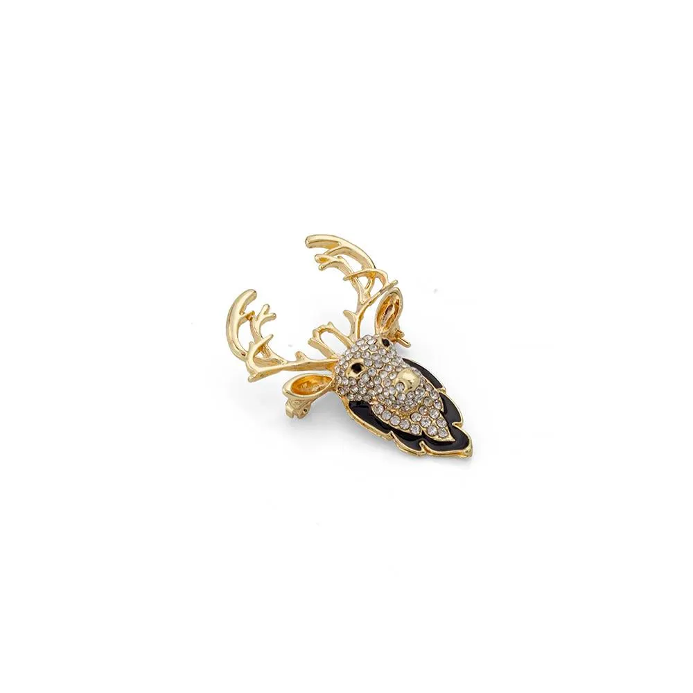 Golden Deer Designer Brooch