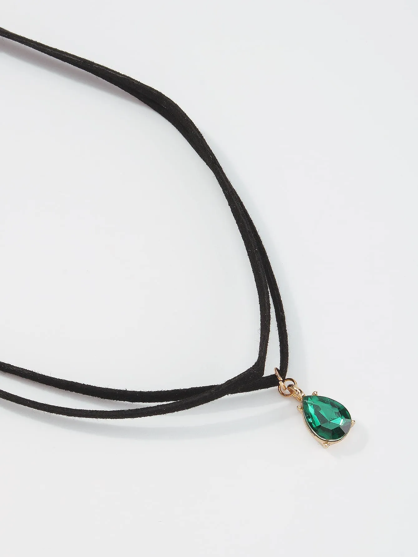 Green Rhinestone Drop Charm Choker for Women Jewelry for Women Gift for Her