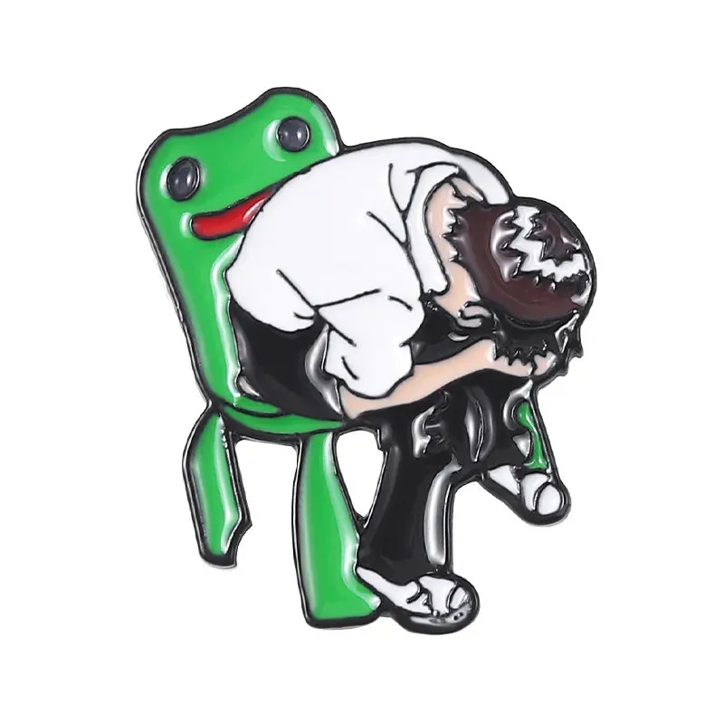 Ikari Shinji Enamel Pins Cartoon Anime Frog Chairs Brooches Bag Lapel Button Badges Funny Jewelry Gift for Kids Friends