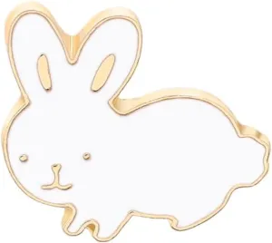 Little White RabbitAwesome Brooch Cartoon Enamel Brooch Pin Jacket Lapel Metal Pins Brooches Badges Exquisite Jewelry Accessories