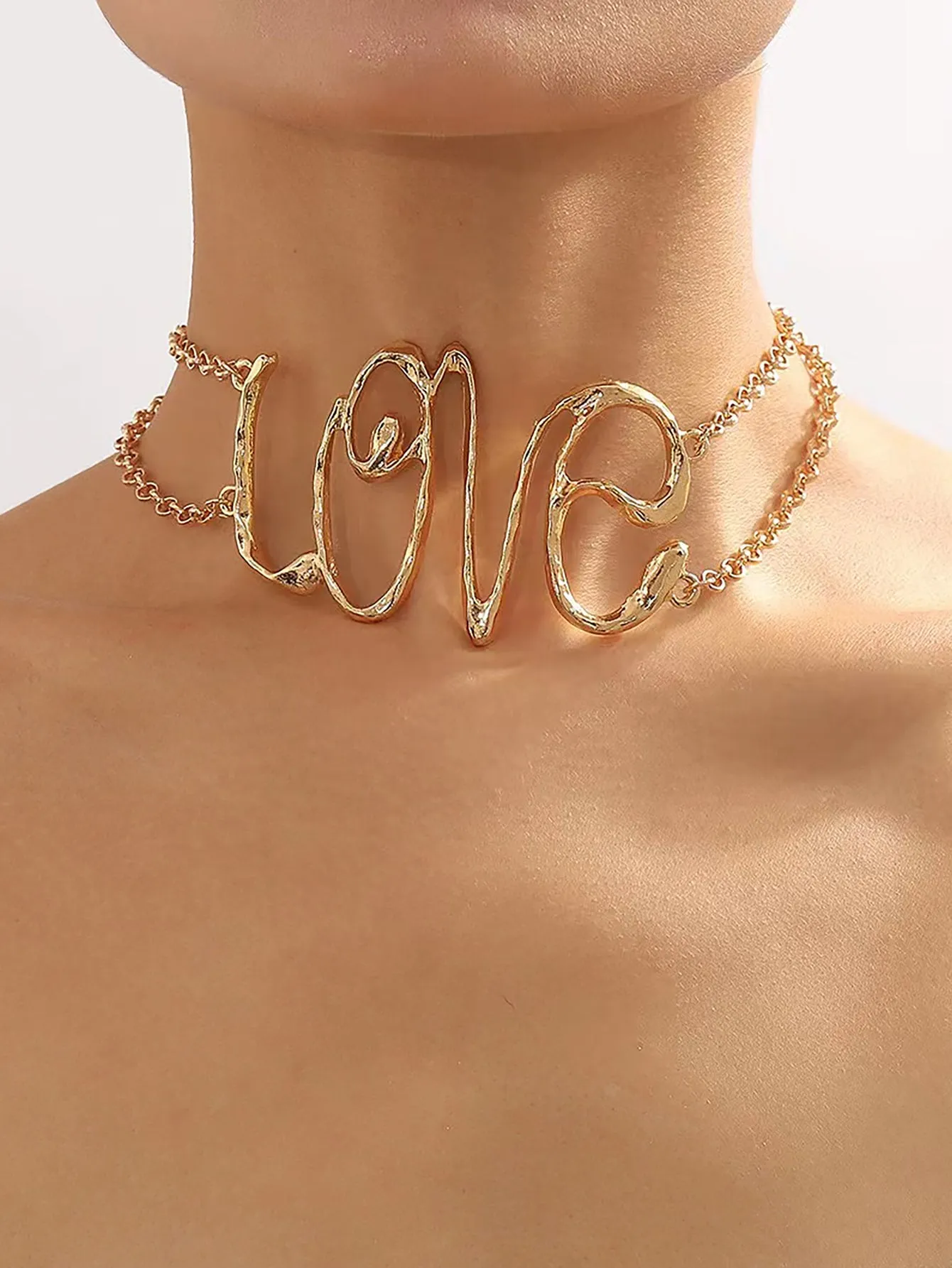 LOVE Words Decor Choker Necklace for Women Jewelry for Women Necklace