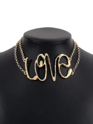 LOVE Words Decor Choker Necklace for Women Jewelry for Women Necklace