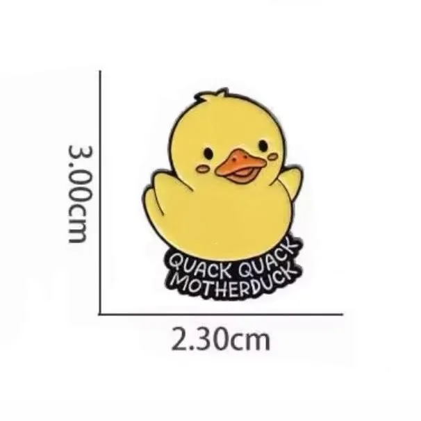 Motherduck Brooch Enamel Pin