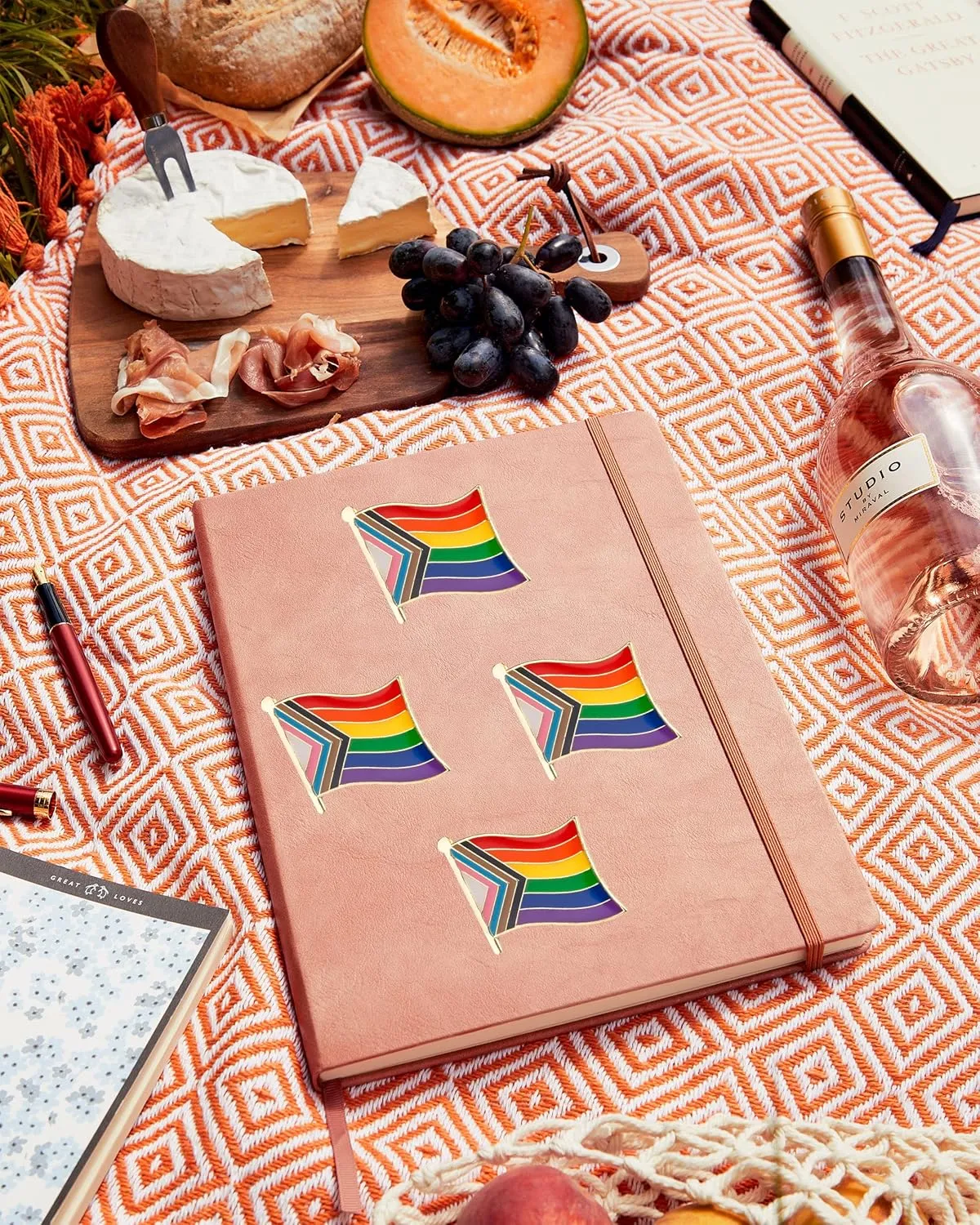Pack 3PCS/5PCS/10PCS Progress Pride Lapel Pins Brooches Badges