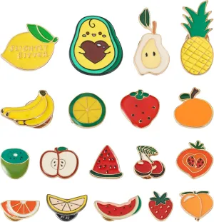 Pandahall Various Theme Alloy Enamel Brooches Lapel Brooch Enamel Pin Set
