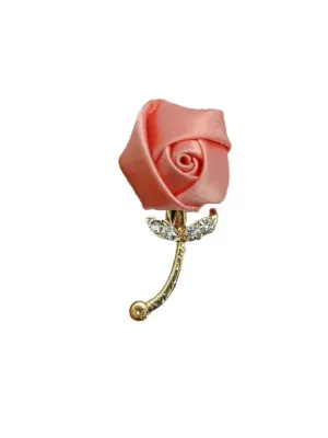 Peach Flower Designer Brooch