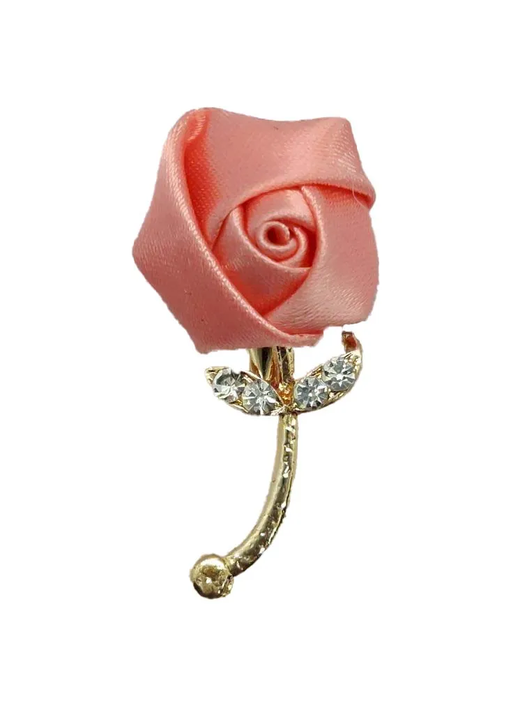 Peach Flower Designer Brooch