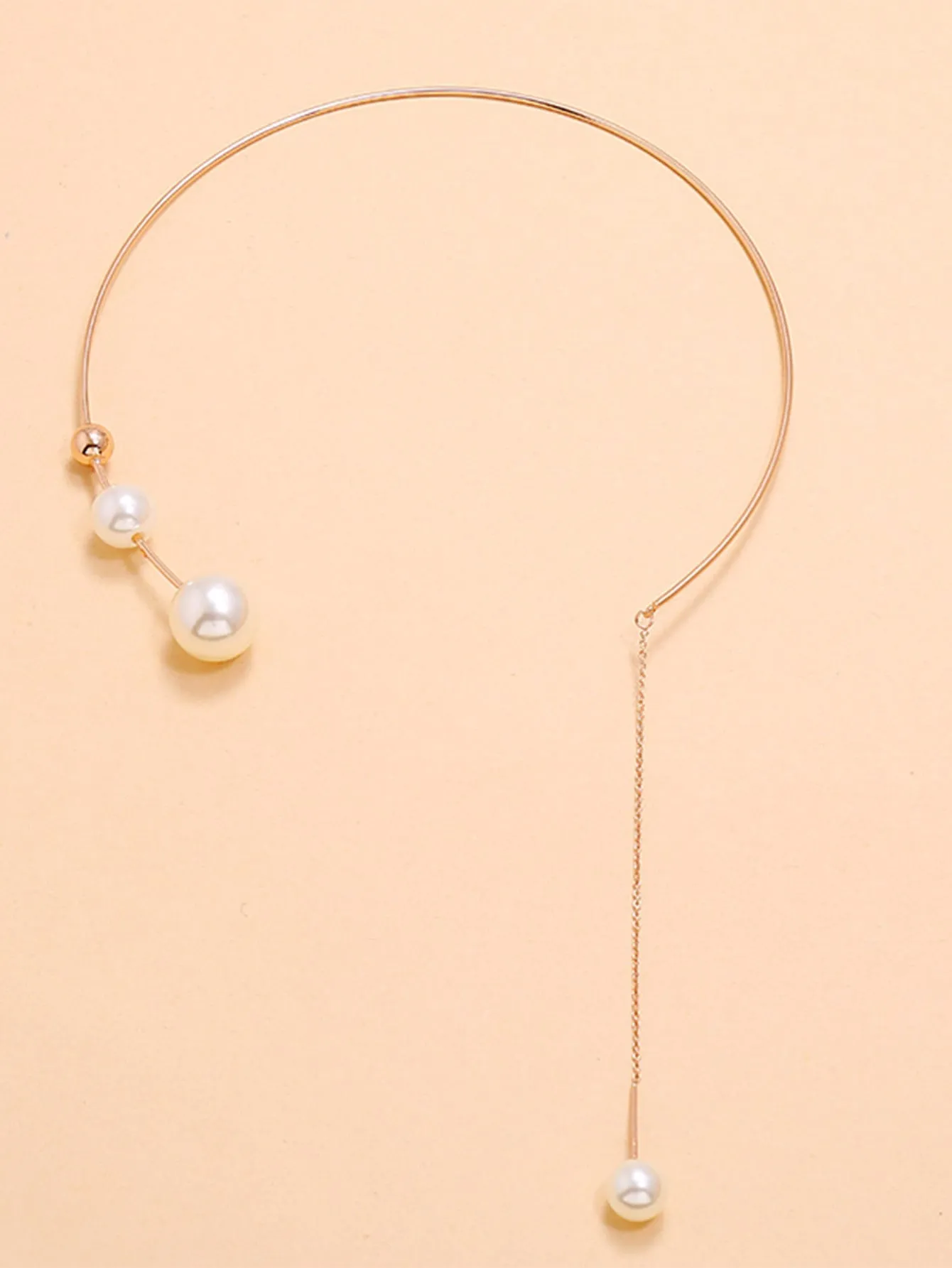 Pearl Decor Cuff Open Choker for Women Jewelry for Women Necklace Accessories