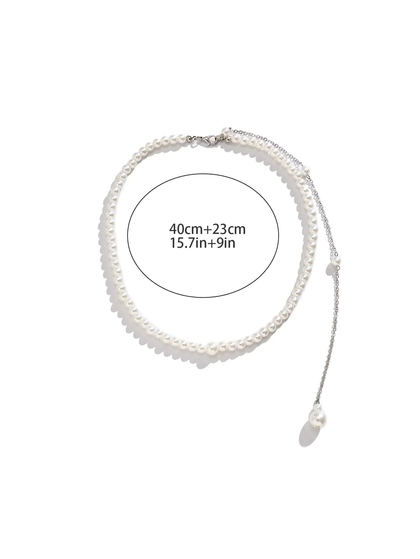 Pearl Decor Open Back Necklace for Women Jewelry for Women Gift for Her Necklace