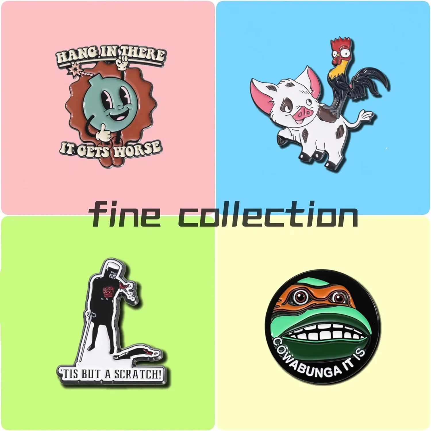 Pins for Backpacks Aesthetic,Bulk Enamel Pins Set,Cute Cartoon Brooches Lapel Pin Badge Women,Brooch pins