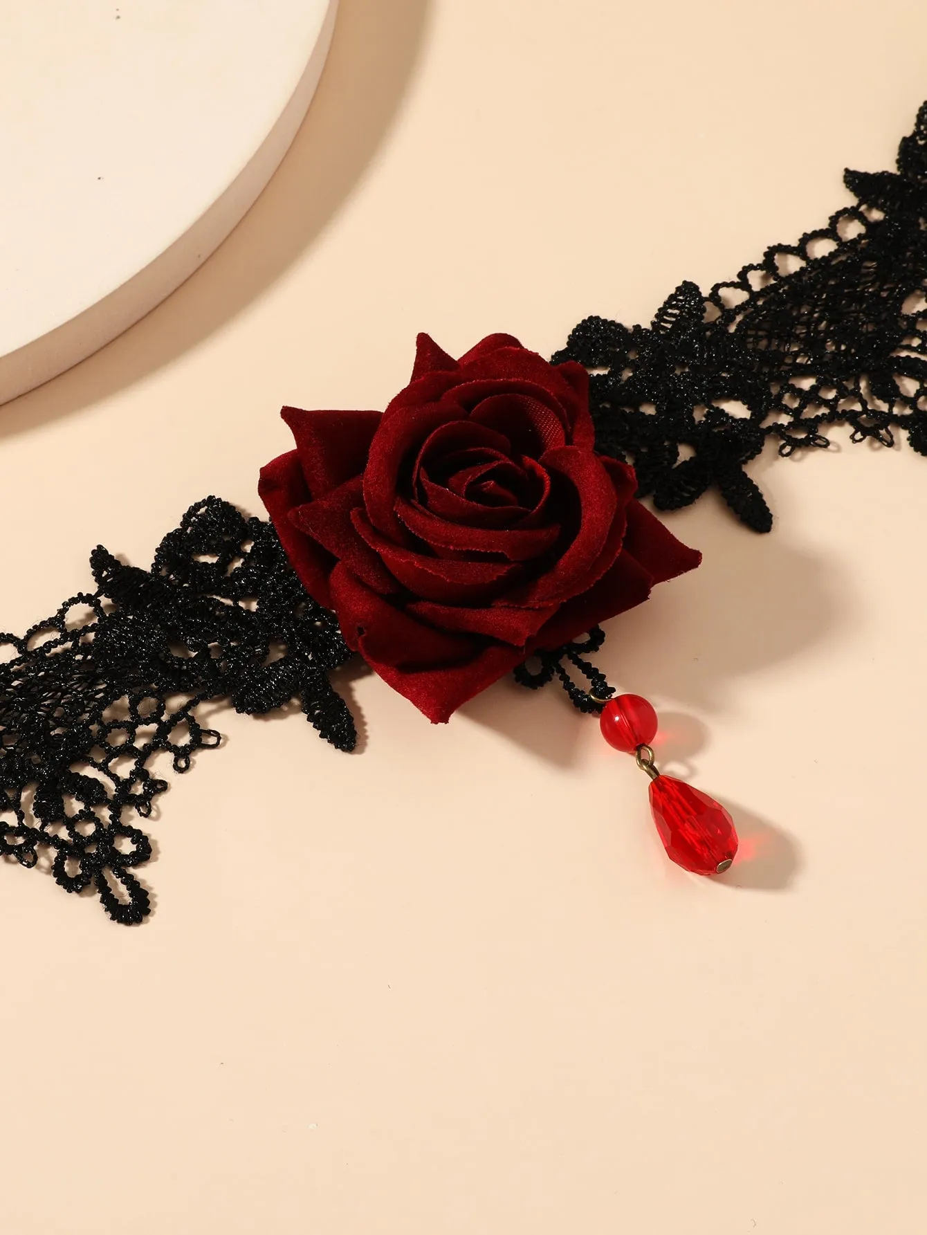 Red Rose Decor Choker for Women Jewelry for Women Necklace Accessories Gift for