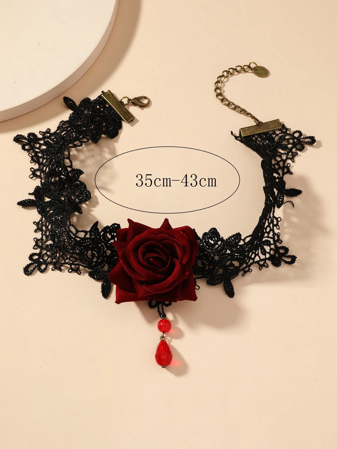 Red Rose Decor Choker for Women Jewelry for Women Necklace Accessories Gift for