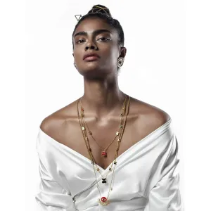 ROMA NARSINGHANI Gold Three Layer Chain
